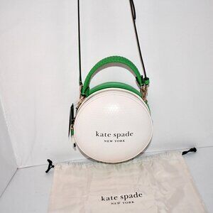 kate spade Tee Time 3D Golf Ball Crossbody Bag in White #KF823 NWT